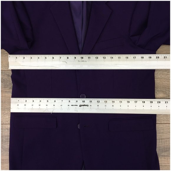 Suitopia Mens‎ Suit 2 Piece Set Size 38R Jacket Blazer Pants Two Button Tailored - Picture 11 of 16
